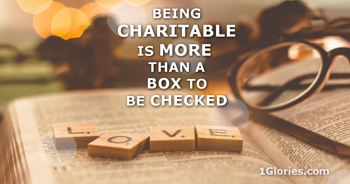 How Being Charitable May Not Mean What You Think it Does